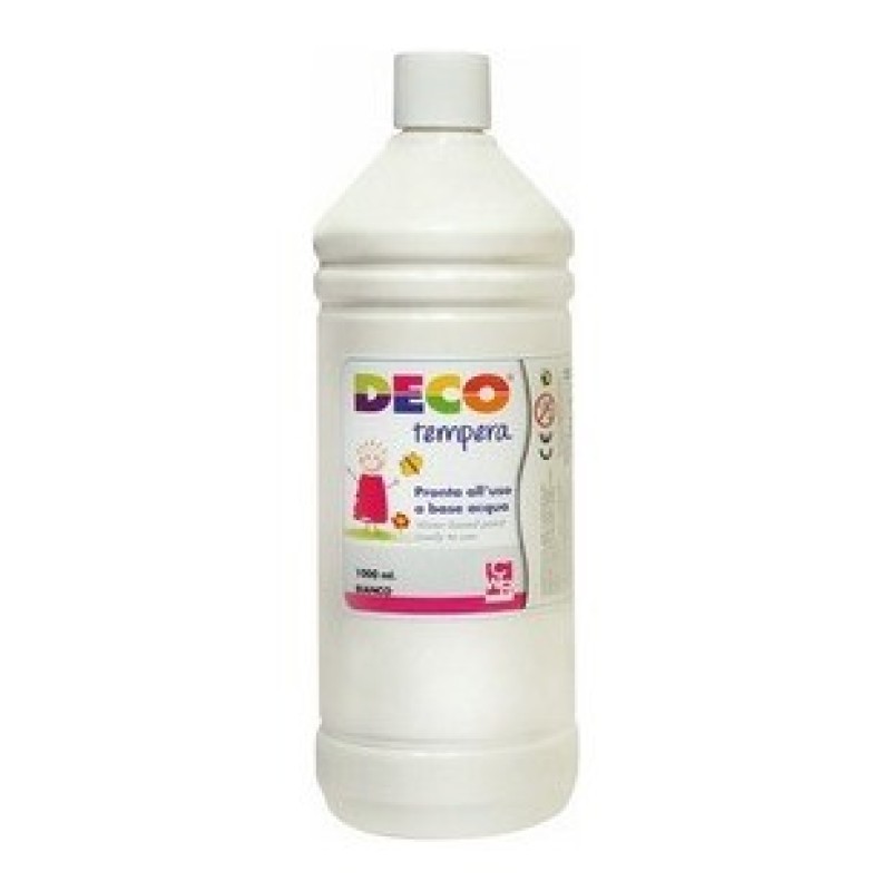 CWR DECO tempera pronta in flacone 1000 ml, colore bianco – 08808/01 CWR DECO tempera pronta in flacone 1000 ml, colore bianco – 08808/01