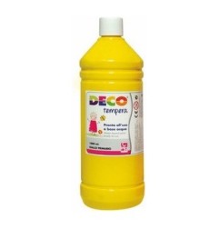 CWR DECO tempera pronta in flacone 1000 ml, colore giallo primario – 08808/26