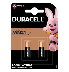 Duracell pila alcalina 12V MN21 (A23, 8LR932) per telecomandi e allarmi – confezione 2 pezzi