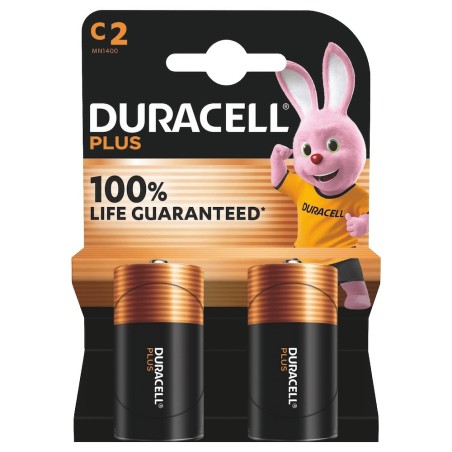 Duracell Plus pile mezzatorcia C alcaline 1,5 V MN1400 LR14 – confezione 2 pezzi