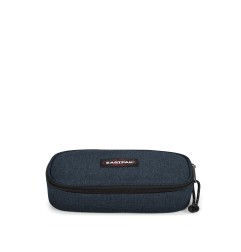 Astuccio tombolino Eastpak Oval Single Triple Denim ovale con zip, portapenne scuola - EA18009.26W