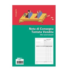Blocco nota consegna beni ceduti tentata vendita 50x2 autoricalcante (50 moduli in 2 copie) Edipro - E5225C