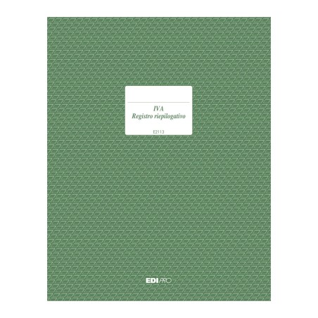 Registro IVA riepilogativo per ditte con più sedi 23 pagine numerate Edipro - E2113