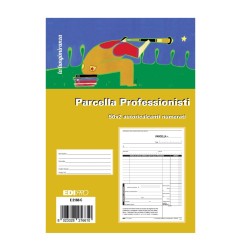 50 fogli Blocco fattura, parcella professionisti Edipro - E2166C