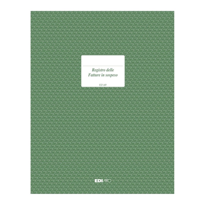 Registro fatture in sospeso 46 pagine numerate Edipro - E2169 Registro fatture in sospeso 46 pagine numerate Edipro - E2169