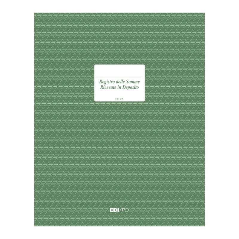 Registro somme in deposito 47 pagine Edipro - E2177