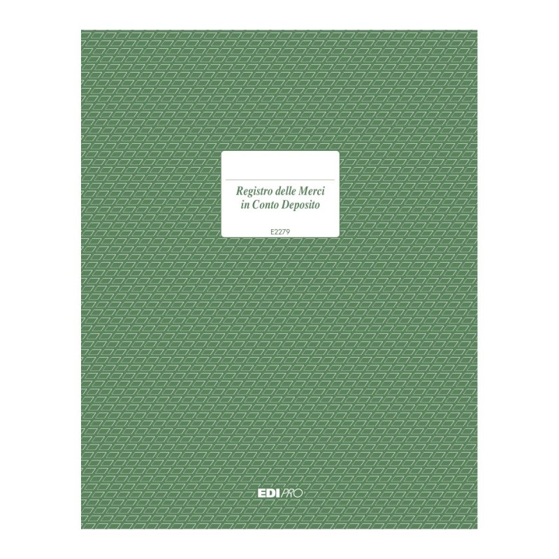 Registro merce in deposito 47 pagine numerate Edipro - E2279 Registro merce in deposito 47 pagine numerate Edipro - E2279