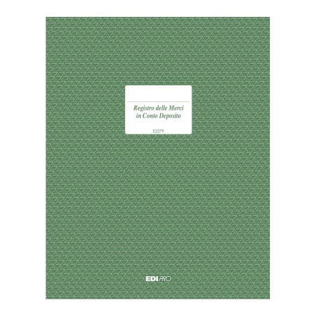 Registro merce in deposito 47 pagine numerate Edipro - E2279