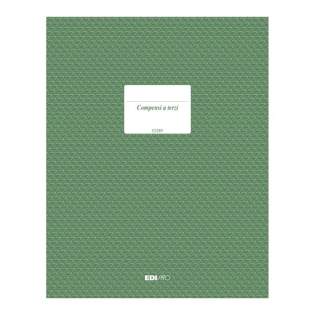 Registro compensi a terzi 23 pagine numerate Edipro - E2289