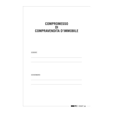 Contratto per la compravendita appartamento Edipro - E5507