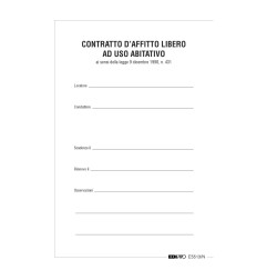 Contratto locazione uso abitazione libero Edipro - E5513N