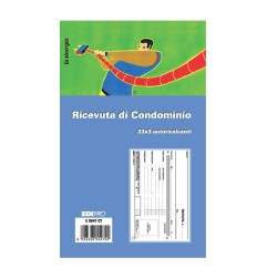 Blocco ricevuta di condominio 50x2 autoricalcante 33x3 (50 moduli in 2 copie) Edipro - E5547CT