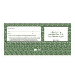 Libretto di giustificazione assenze 25 fogli Edipro - E567525