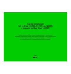 Registro dei trattamenti terapeutici (Copertina Verde) Edipro - E2890