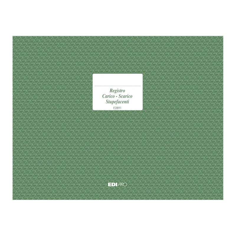 Registro carico/scarico stupefacenti per veterinari 46 pagine Edipro - E2891 Registro carico/scarico stupefacenti per veterinari 46 pagine Edipro - E2891