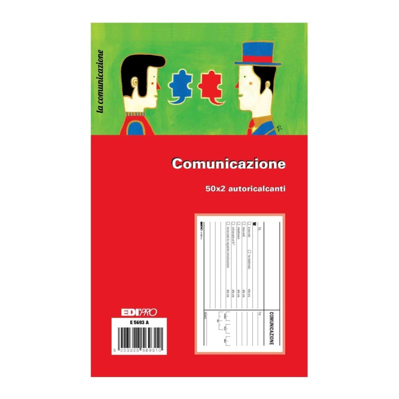 Blocco comunicazione autoricalcante 10x17 Edipro - E5693A Blocco comunicazione autoricalcante 10x17 Edipro - E5693A