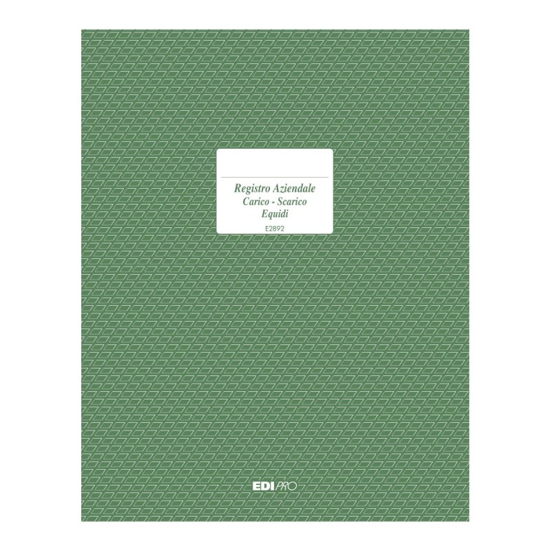 Registro carico/scarico equidi 23 pagine numerate Edipro - E2892