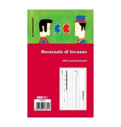 Blocco reversale di incasso 50x2 autoricalcante (50 moduli in 2 copie) Edipro - E5733A