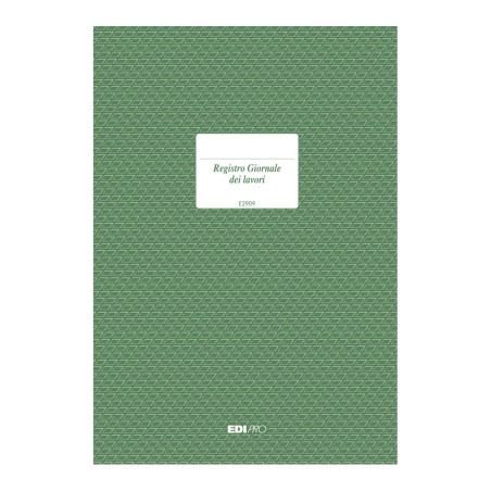 Registro giornale dei lavori 47 pagine numerate Edipro - E2909