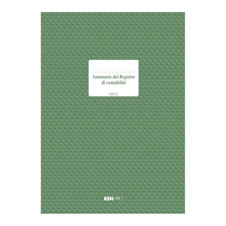 Registro sommario del registro di contabilità Edipro - E2913