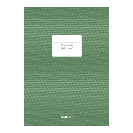 Registro contabilità dei lavori 47 pagine numerate Edipro - E2923