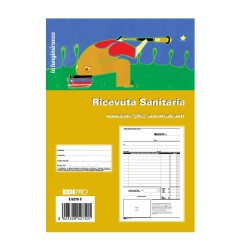 Blocco ricevuta sanitaria 50x2 autoricalcante numerata (50 moduli in 2 copie) Edipro - E5275C