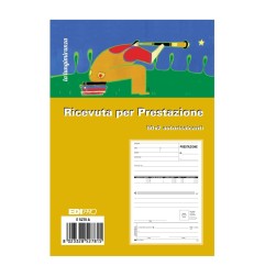 Blocco ricevuta prestazioni occasionali 50x2 autoricalcante (50 moduli in 2 copie) Edipro - E5278A