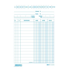 Schede dare avere saldo 15x10,5 blu pezzi 100 Edipro - E3113