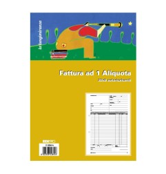 Blocco fattura 1 aliquota 33x3 autoricalcante (33 moduli in 3 copie) Edipro - E5284A