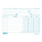 Schede dare - avere - saldo blu, 100 pezzi 10,5x15 Edipro - E3136