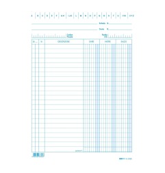 Scheda dare/avere/saldo, misura 21x15, blu Edipro - E3336