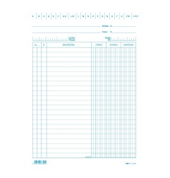 Scheda per Archivio Carico Scarico Esistenza 100 Pezzi Blu 21x15 Edipro - E3339