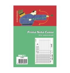 Blocco prima nota cassa 50x2 fogli autoricalcante 14,8x23 (50 moduli in 2 copie) Edipro - E5349A
