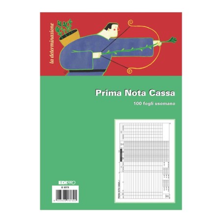 Blocco prima nota cassa 50x2 fogli uso mano Edipro - E5373