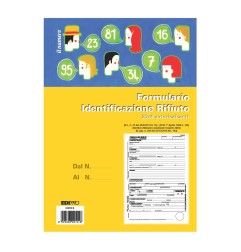 Blocco formulari identificazione rifiuti semplice 25x4 Edipro - E0210C