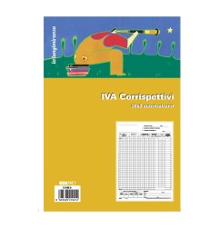 Registro prima nota IVA corrispettivi 25x2 autoricalcante (25 moduli in 2 copie) Edipro - E2102A