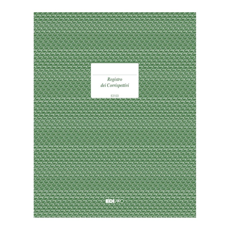 Registro IVA corrispettivi 15 pagine numerate Edipro - E2103