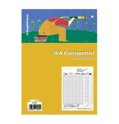 Registro prima nota IVA corrispettivi autoricalcante Edipro - E2104A