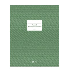 Registro protocollo dichiarazione esportatori 100 pagine Edipro - E2798