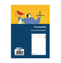 Blocco comande 25x2 autoricalcante 10,5x7,5 (25 moduli in 2 copie) Edipro - E5908