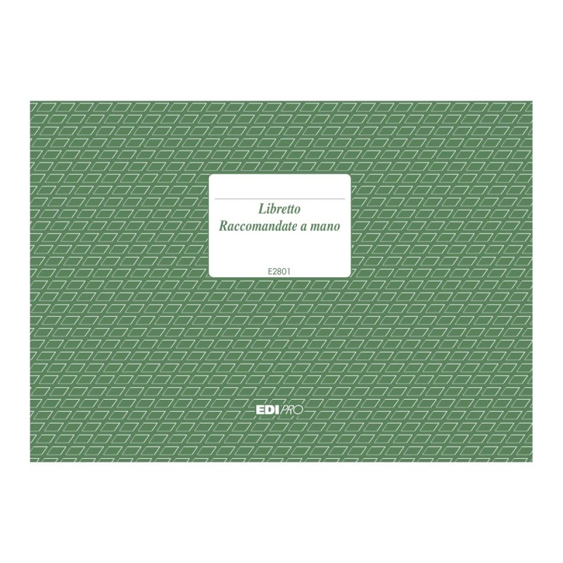 Libretto raccomandate a mano 22 pagine Edipro - E2801