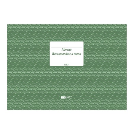 Libretto raccomandate a mano 22 pagine Edipro - E2801