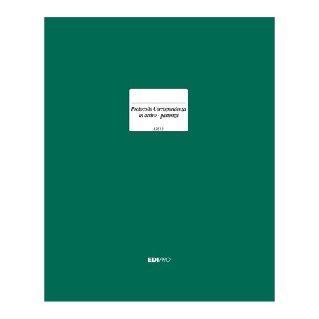 Registro protocollo corrispondenza arrivo-partenza Edipro - E2815