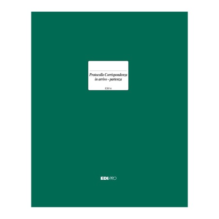 Registro protocollo corrispondenza arrivo-partenza Edipro - E2816