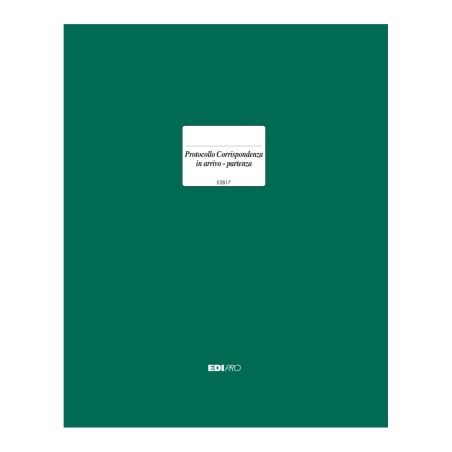 Registro protocollo corrispondenza arrivo-partenza Edipro - E2817
