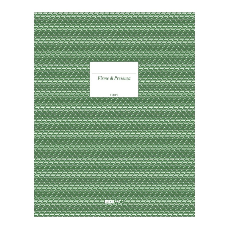 Registro firme di presenza al lavoro 100 pagine Edipro - E2819 Registro firme di presenza al lavoro 100 pagine Edipro - E2819