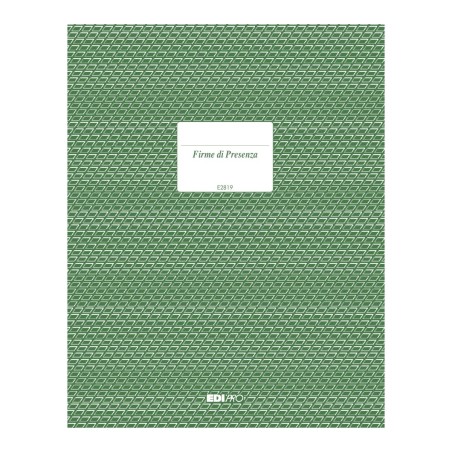 Registro firme di presenza al lavoro 100 pagine Edipro - E2819