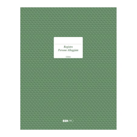 Registro persone alloggiate in albergo 47 pagine Edipro - E2846