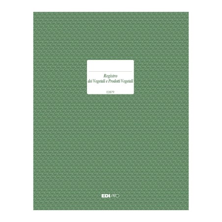 Registro dei vegetali e dei prodotti vegetali 23 pagine Edipro - E2879