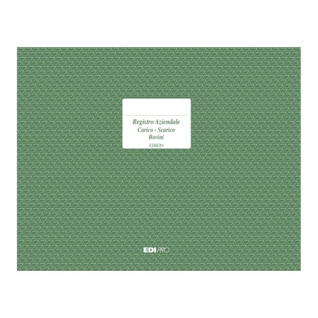 Registro carico/scarico bovini 23 pagine numerate Edipro - E2883N